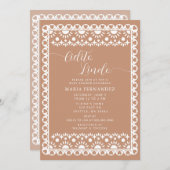 Mexican Papel Picado Cielito Lindo Baby Dusche Einladung (Vorne/Hinten)