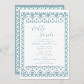 Mexican Papel Picado Cielito Lindo Baby Dusche Einladung (Vorne/Hinten)