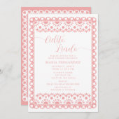 Mexican Papel Picado Cielito Lindo Baby Dusche Einladung (Vorne/Hinten)