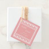 Mexican Papel Picado Cielito Lindo Baby Dusche Geschenkanhänger (Beispiel)