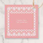 Mexican Papel Picado Cielito Lindo Baby Dusche Geschenkanhänger (Rückseite)