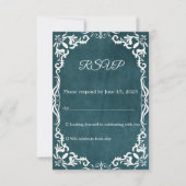 Mexican Papel Picado Wedding RSVP Card (Vorderseite)