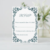 Mexican Papel Picado Wedding RSVP Card (Stehend Vorderseite)