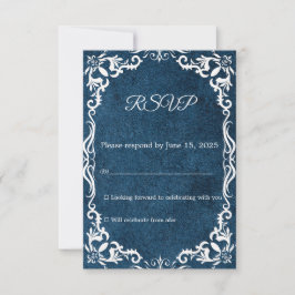 Mexican Papel Picado Wedding RSVP Card