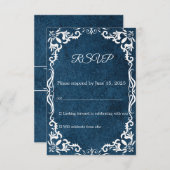 Mexican Papel Picado Wedding RSVP Card (Vorne/Hinten)