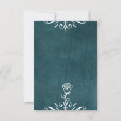 Mexican Papel Picado Wedding RSVP Card Karte (Rückseite)