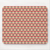 Mexican Pattern in Beige and Red Mousepad (Vorne)