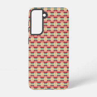 Mexican Pattern in Beige and Red Samsung Galaxy Hülle
