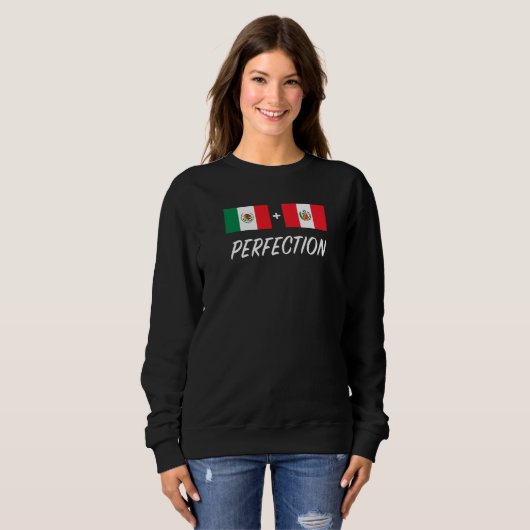 Mexican Peruvian Flag Mexico Peru  Sweatshirt (Vorne ganz)