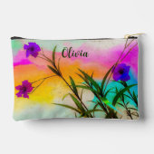 Mexican Petunias Liebe Color Print Cut Nähtasche Zubehörtasche (Rückseite)