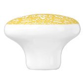 Mexican Picado Yellow Cut Papel Paper Spanisch Keramikknauf (Seitenansicht)