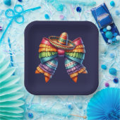 Mexican Pinata Bow Pappteller (Party)