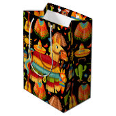 Mexican Pinata Mittlere Geschenktüte (Rückseite Schrägansicht)