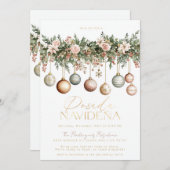 Mexican Posada Navideña Elegante Ornamente Einladung (Vorne/Hinten)