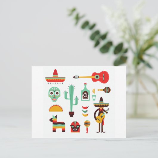 Mexican Postkarte (Stehend Vorderseite)