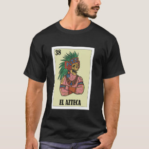 Mexican Pride Aztec Warrior Design - El Azteca T-Shirt