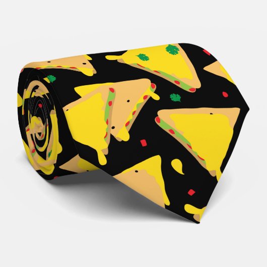Mexican Quesadilla Pattern Krawatte (Gerollt)