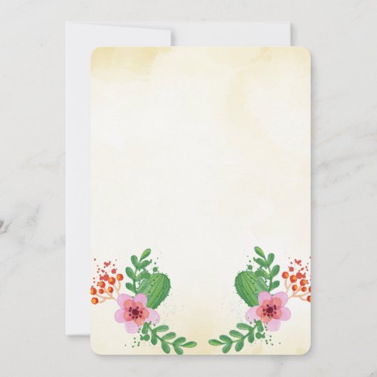 Mexican Quinceañera 15 anos Einladung zum Geburtst (Rückseite)