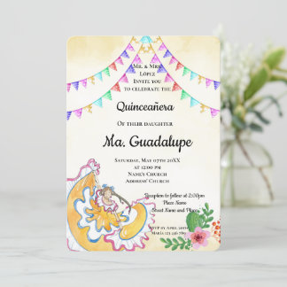 Mexican Quinceañera 15 anos Einladung zum Geburtst