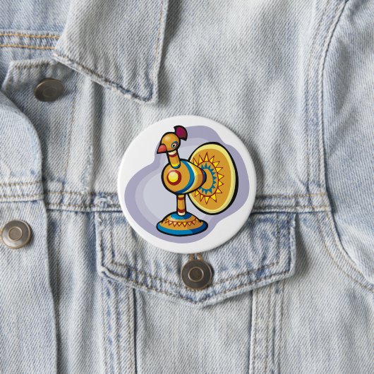 Mexican Rooster Toy Button (Beispiel)