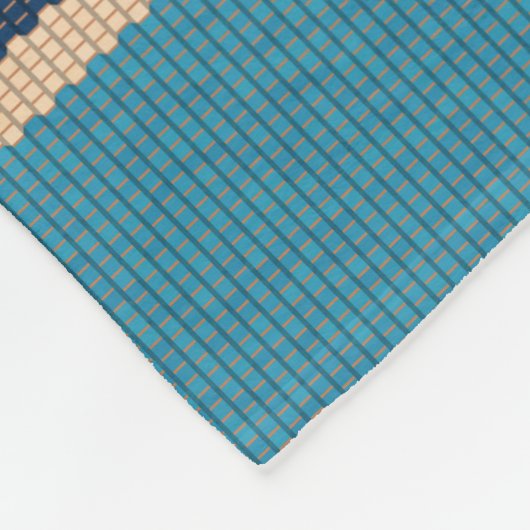 Mexican Rug: Farbige Streifen Nahtlos. Fleecedecke (Ecke)