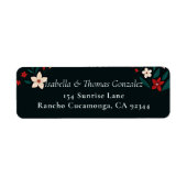 Mexican Rustic Elegant Christmas Return Address (Vorne)