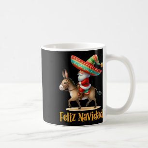 Mexican Santa Riding Donkey Christmas Navidad Mexi Kaffeetasse