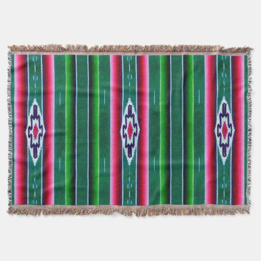 Mexican Sarape Pattern Decke (Vorderseite)