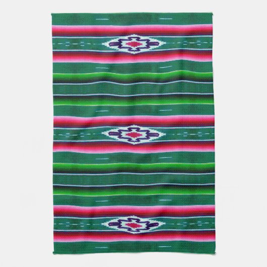 Mexican Sarape Pattern Geschirrtuch (Vertikal)