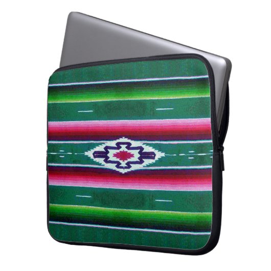Mexican Sarape Pattern Laptopschutzhülle (Vorderseite Links)