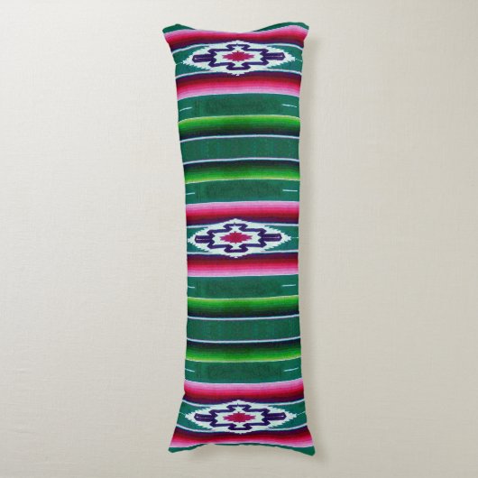 Mexican Sarape Pattern Seitenschläferkissen (Vorderseite Vertikal)
