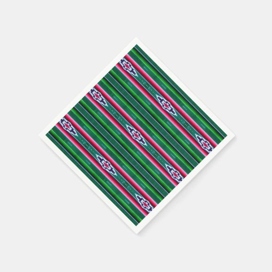 Mexican Sarape Pattern Serviette (Ecke)