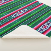 Mexican Sarape Pattern Sherpadecke (3/4)