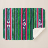 Mexican Sarape Pattern Sherpadecke (Vorderseite (Horizontal))