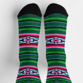 Mexican Sarape Pattern Socken (Oben)