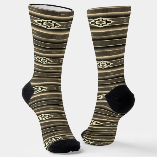 Mexican Sarape Pattern Socken (Gewinkelt)