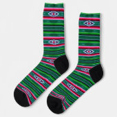Mexican Sarape Pattern Socken (Linkes Detail)
