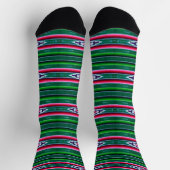 Mexican Sarape Pattern Socken (Oben)