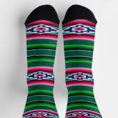 Mexican Sarape Pattern Socken (Oben)