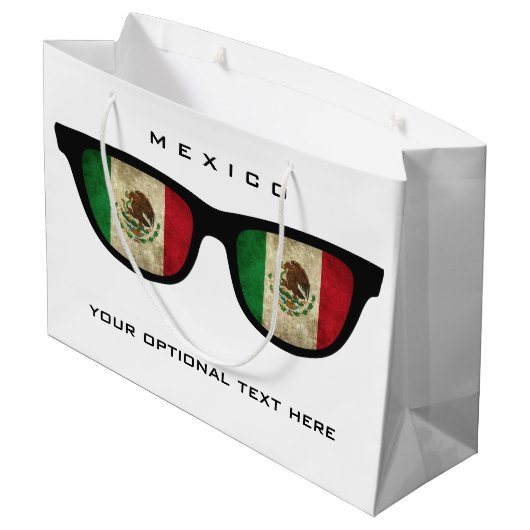 Mexican Shades Sondertext & Farbe Geschenktüte (Rückseite Schrägansicht)