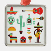 Mexican Silbernes Ornament (Vorne)