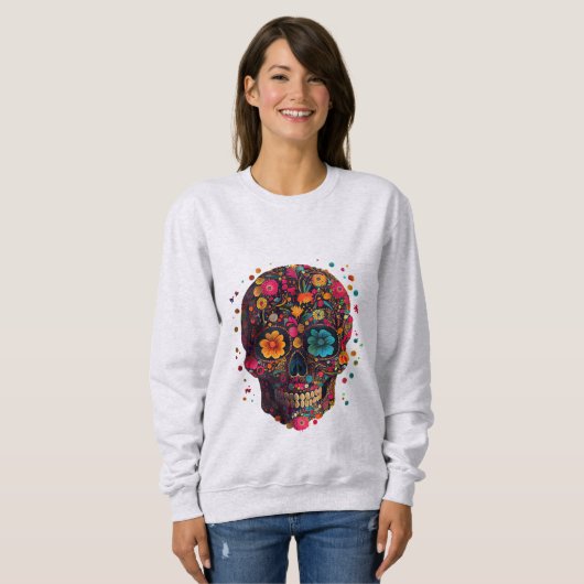 Mexican Skull Sweatshirt (Vorne ganz)