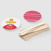 Mexican Sombrero Mustache Fiesta Party Hand Fan Fächer (Non-assembled)
