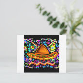 Mexican Sombrero Postkarte (Stehend Vorderseite)