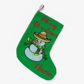 Mexican Sombrero Santa Thunder_Cove Kleiner Weihnachtsstrumpf (Vorderansicht (hängend))