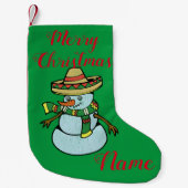 Mexican Sombrero Santa Thunder_Cove Kleiner Weihnachtsstrumpf (Vorderseite)