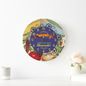 Mexican southwestern foods personalized kitchen große wanduhr (Zuhause)