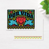 Mexican Style Skulls Wedding Banner Info Card (Schreibtisch)