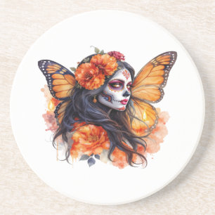 Mexican Sugar Skull Calavera Catrina Untersetzer