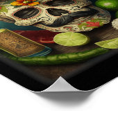 Mexican Sugar Skull Tequila Sombrero Cinco De Mayo Poster (Ecke)